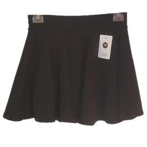Women's Black Skater Style Mini Skirt